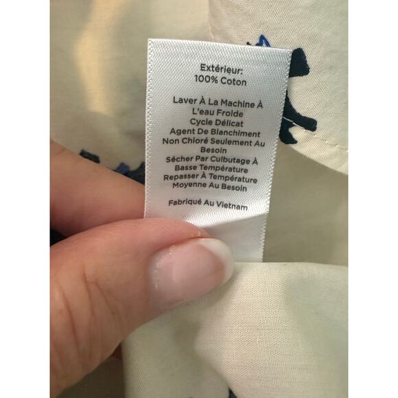 Talbots All Over Scottie Dog Print Button Down Shirt Womens Size M - Picture 6 of 6